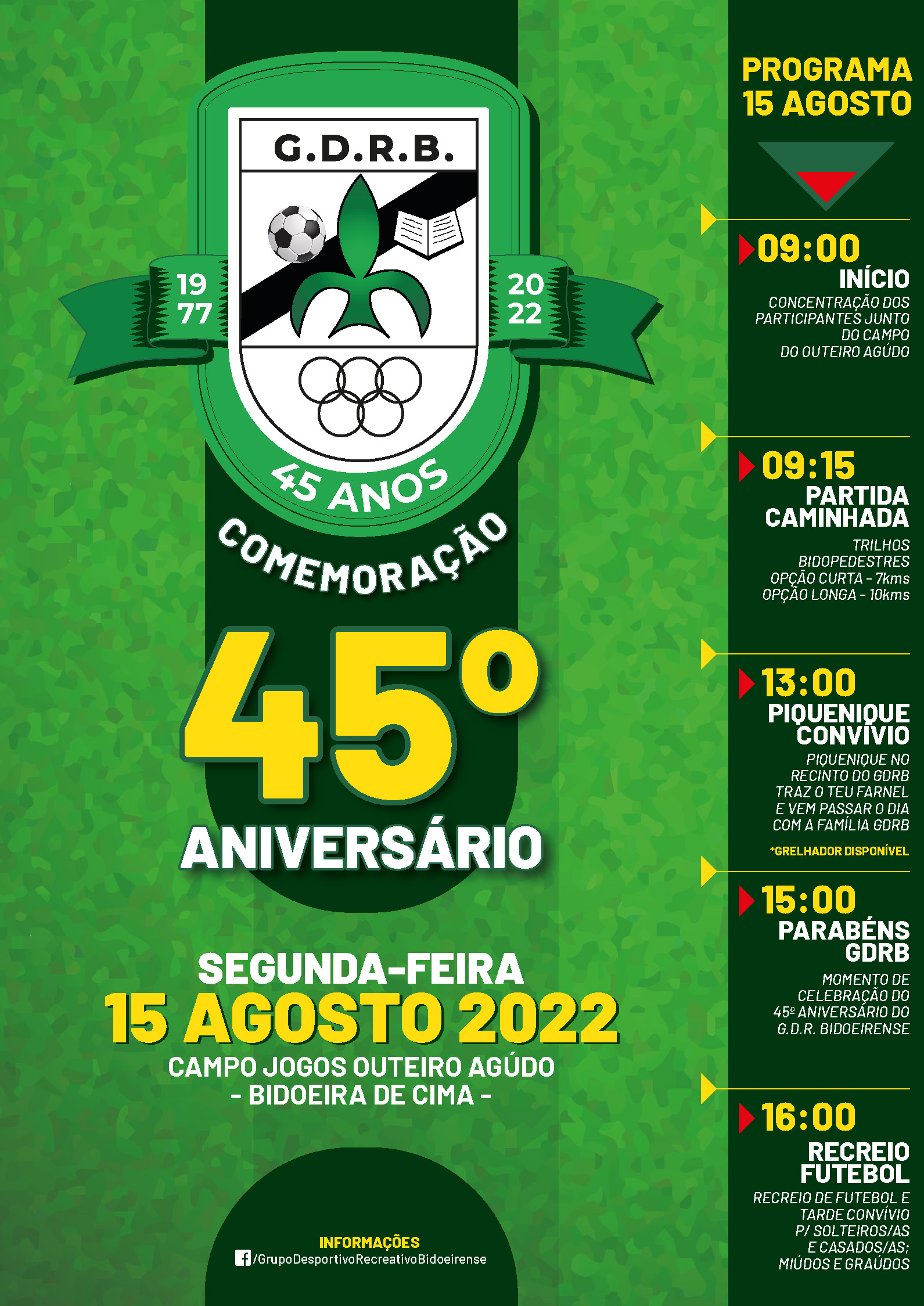 Imagem 45º Aniversário do GDRB