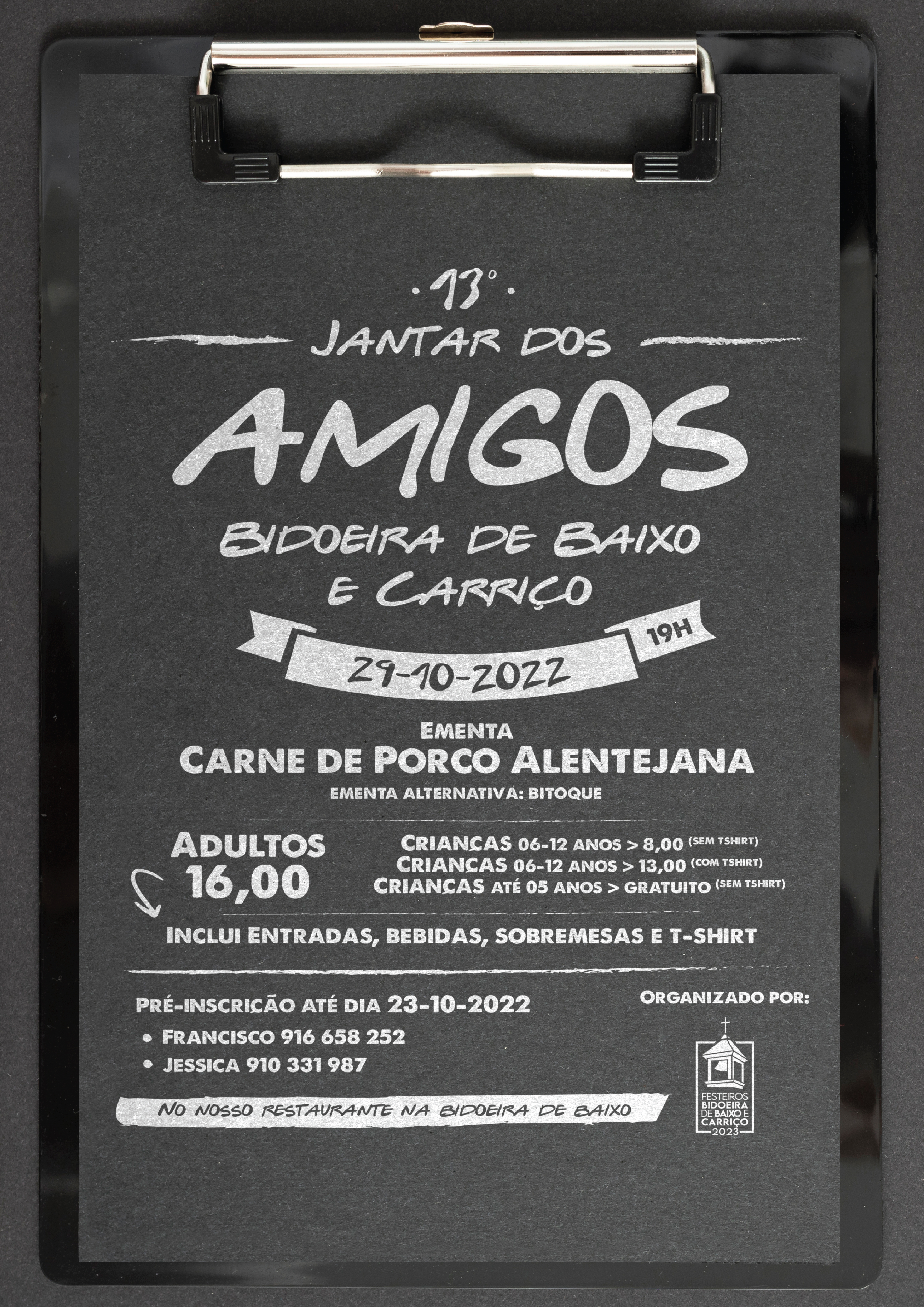 Imagem 13º Jantar dos Amigos Bidoeira de Baixo e Carriço