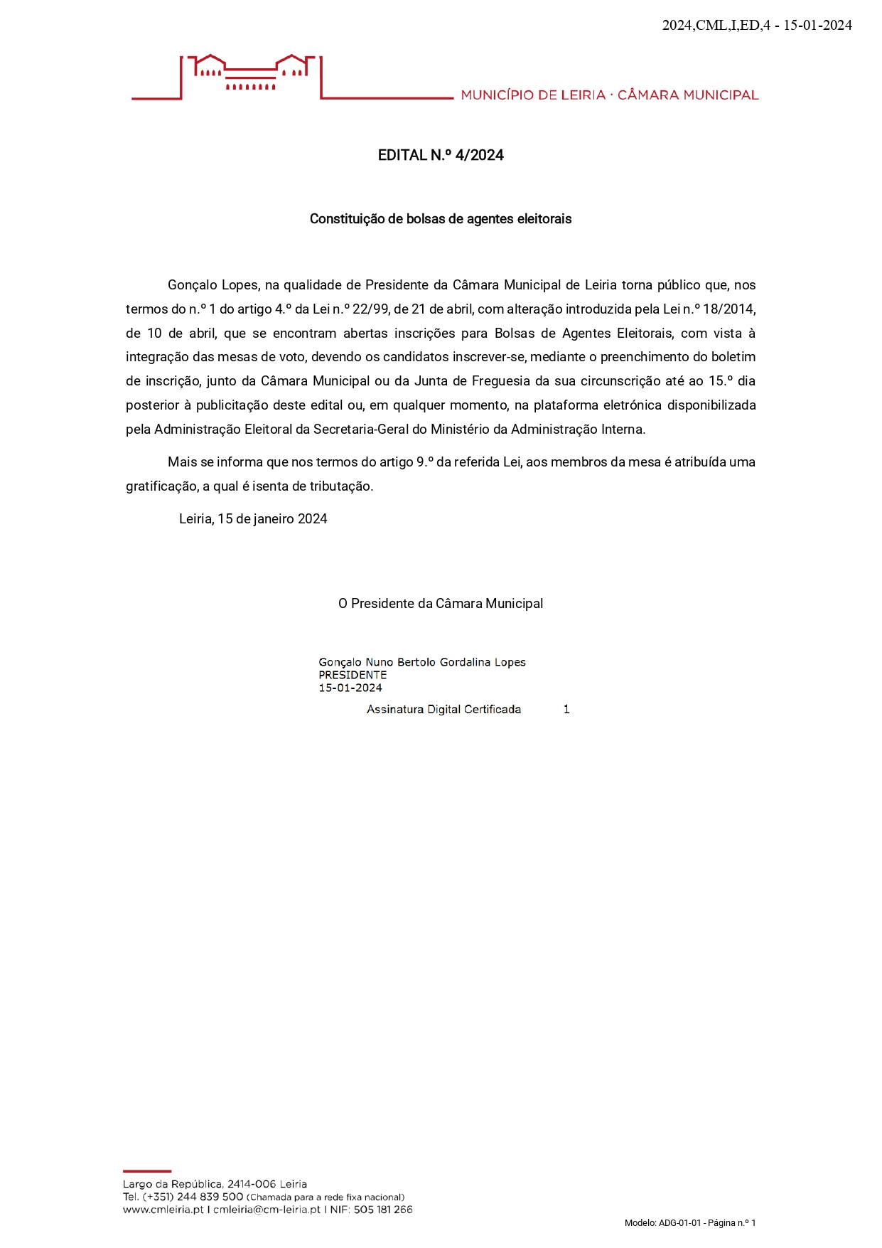 Imagem Inscrições para a bolsa de agentes eleitorais