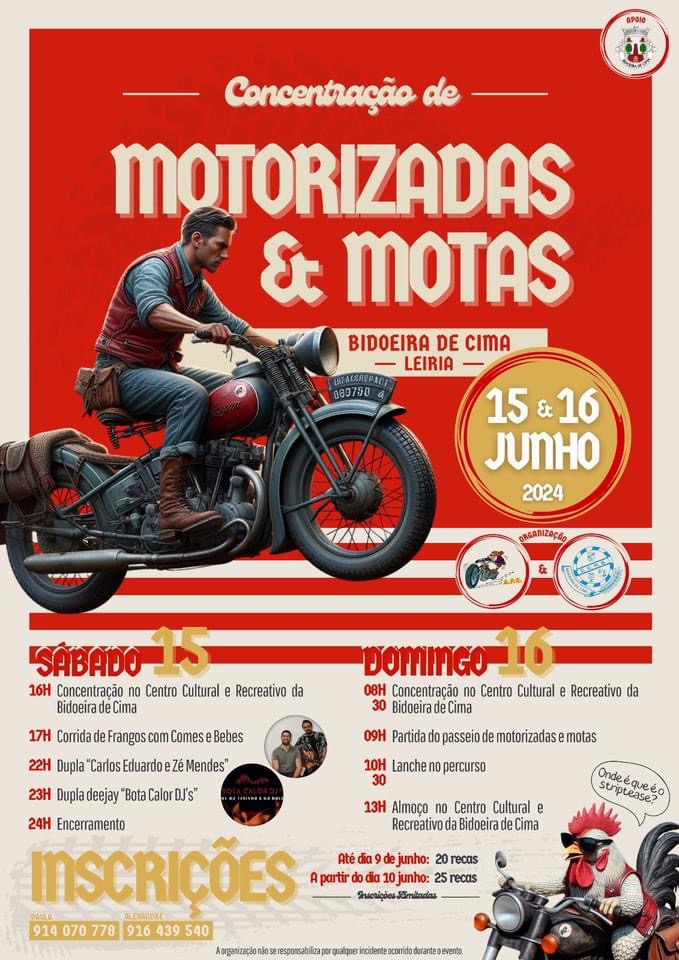 Imagem Concentração de Motorizadas e Motas - Centro Cultural de Bidoeira de Cima - 15 e 16 junho