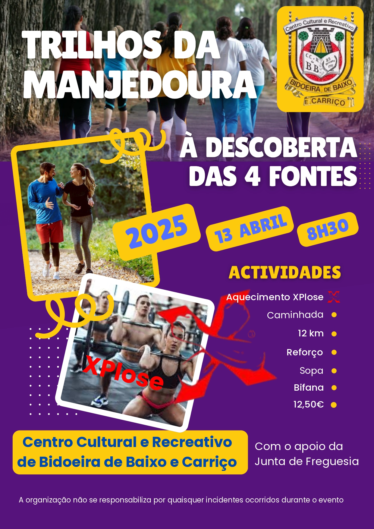 Imagem Caminhada - Centro Cultural Bidoeira de Baixo e Carriço - 13 de abril - 8h30m