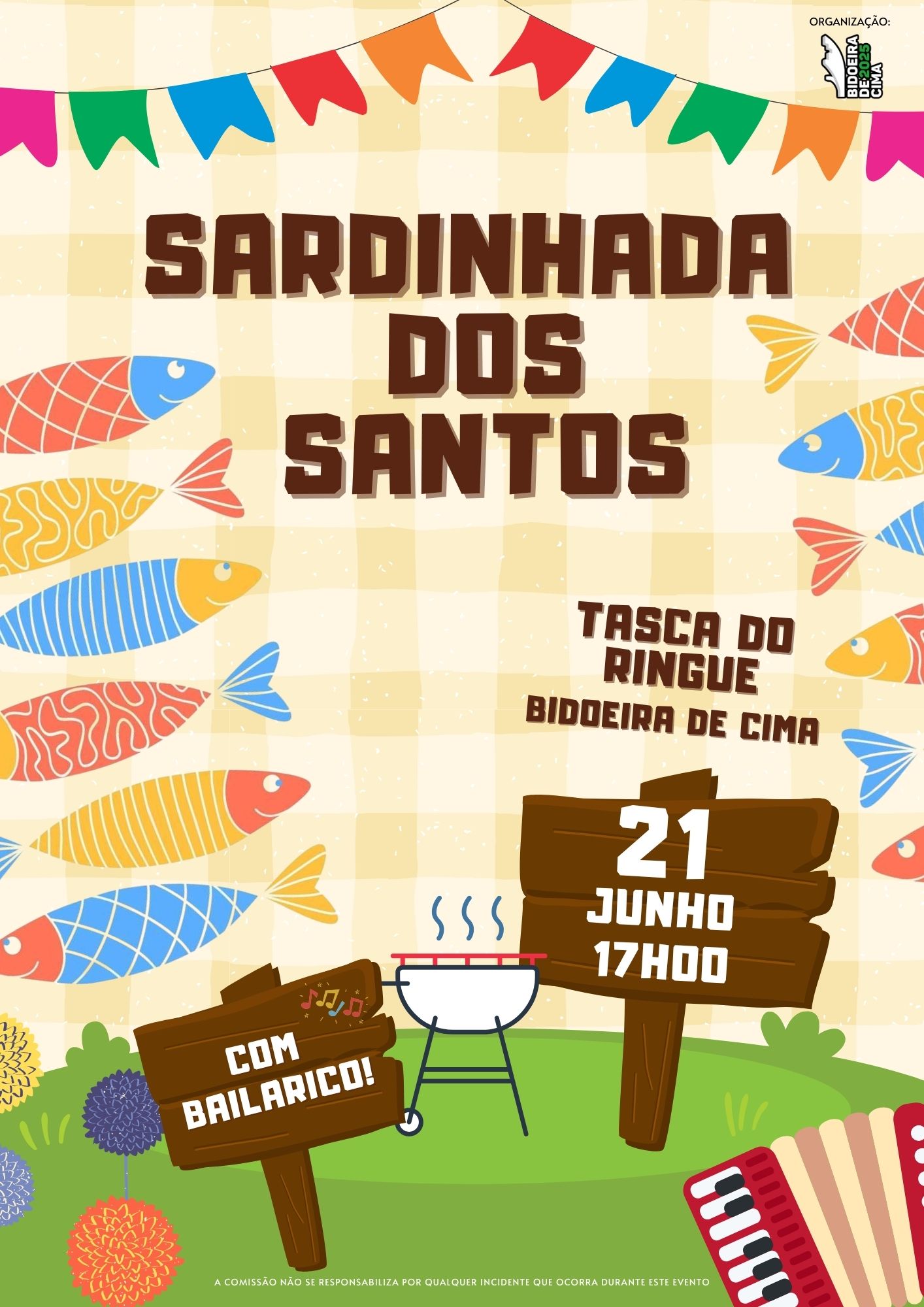 Imagem Sardinhada dos Santos - Comissão Festas Bidoeira de Cima - 21 junho - 17h00
