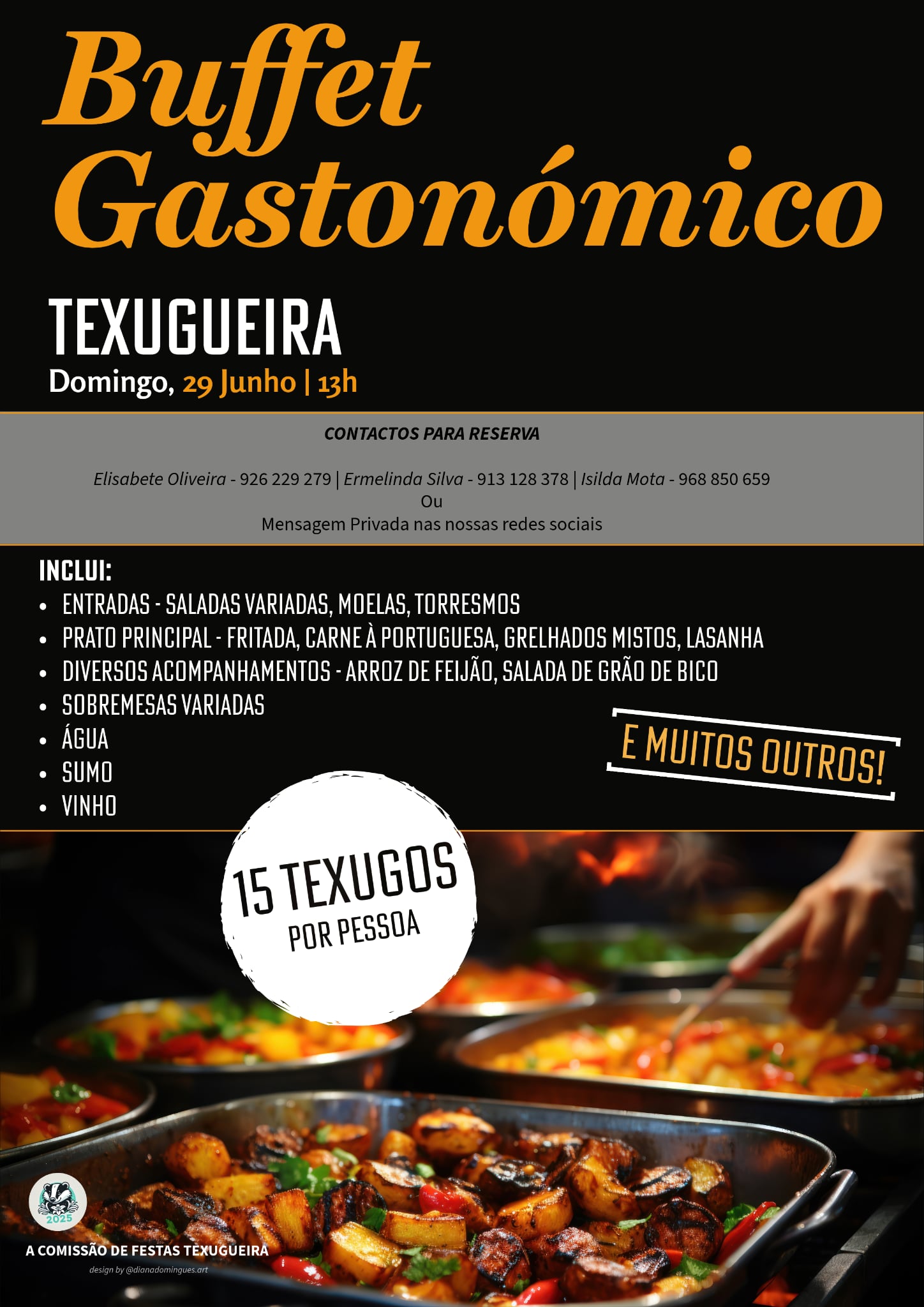 Imagem Buffet Gastronómico - Comissão de festas da Texugueira