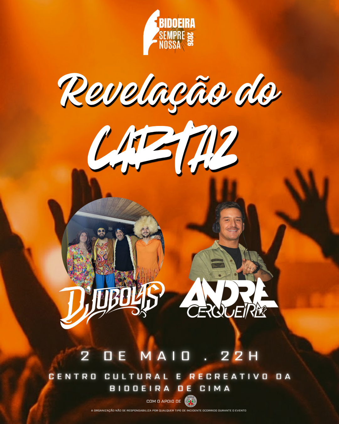 Notícia Apresentação do cartaz - Comissão de Festa de Bidoeira de Cima - 2 maio - 22h00