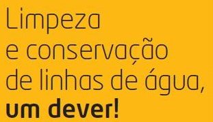 Imagem Limpeza das linhas de água